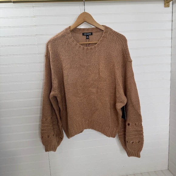 NEW Steve Madden Lucie Sweater Hazelnut - Picture 3 of 9